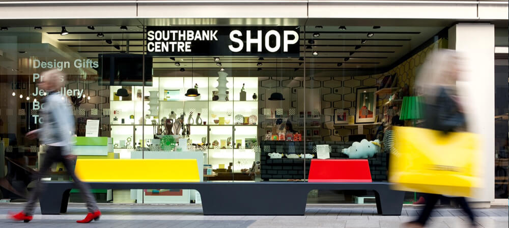 Signage for the Southbank Centre Shop