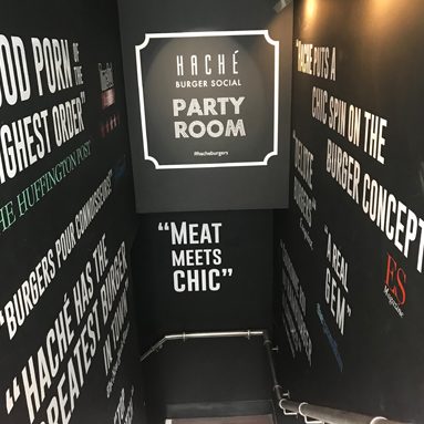 digital print for hache burger social