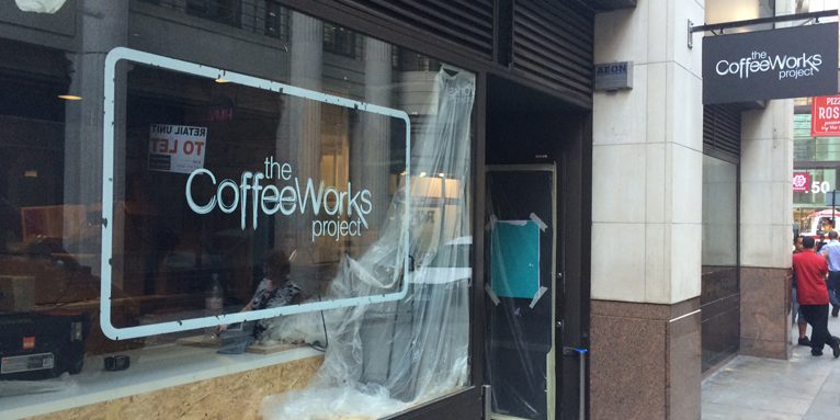 vinyl window for the coffee works project
